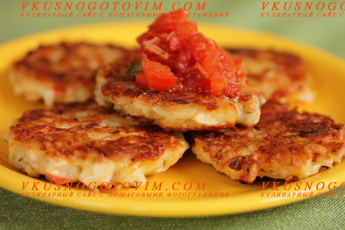 Котлеты с крабовыми палочками