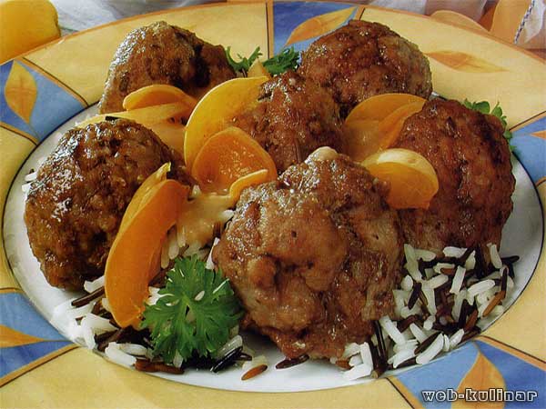 Тефтели в абрикосовом соусе