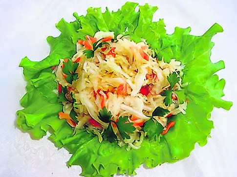 Квашеная капуста с ананасами