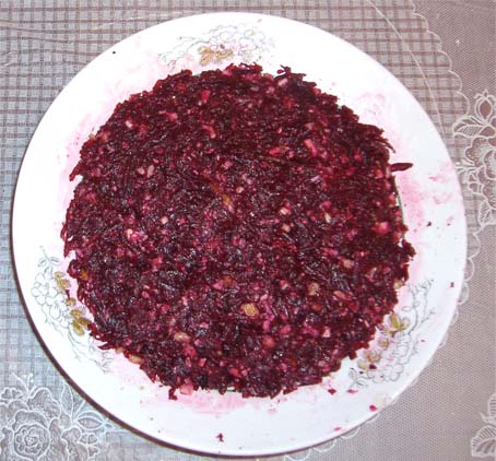 Салат-коктейль со свеклой