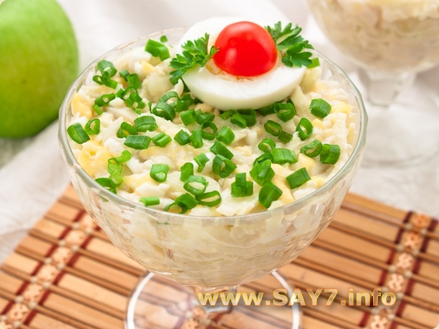 Салат Кальмар в розовом