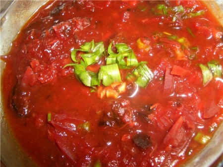 Борщ вегетарианский с черносливом