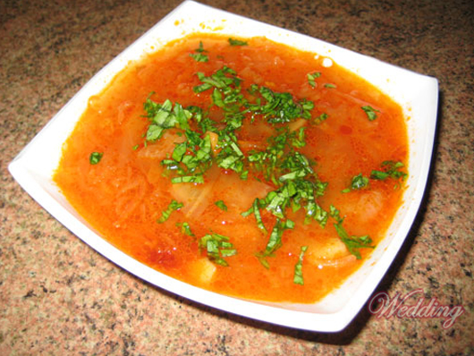 Щи со свежей капустой