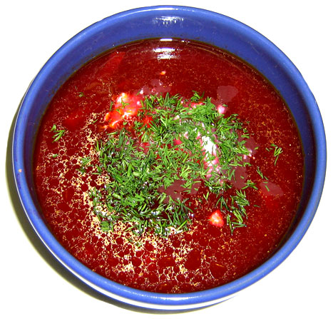 Вегетарианский борщ