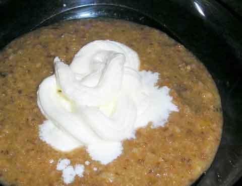 Латвийский суп из хлеба с фруктами