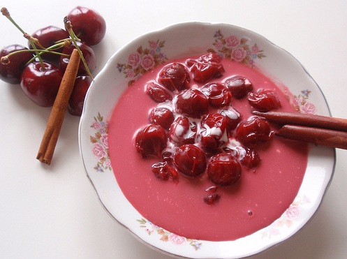 Суп из вишен с рисом