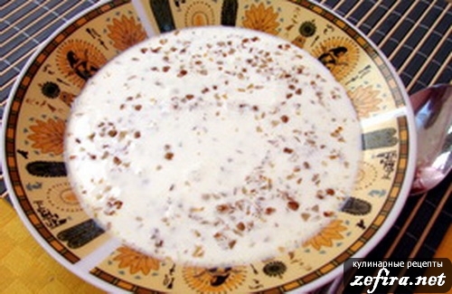 Молочный суп с гречкой