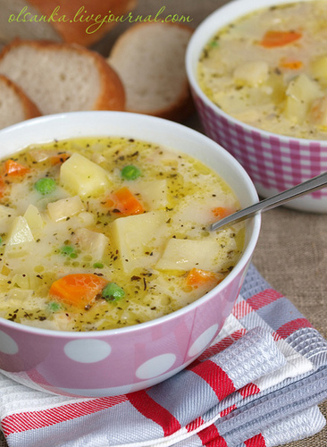 Молочный суп с картофелем
