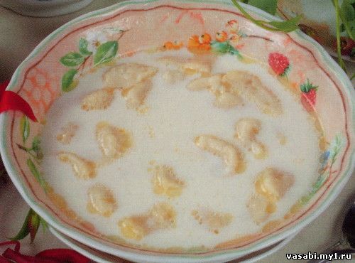 Суп молочный с клецками