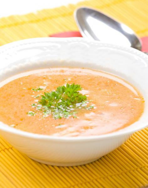 Суп молочный с тыквой и манной крупой