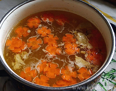 Суп-пюре из курицы с вермишелью