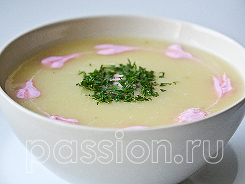 Суп-пюре картофельный с укропом