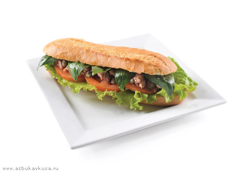 Сэндвич с помидорами