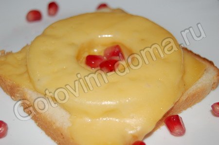 Сэндвичи с ананасом и сыром