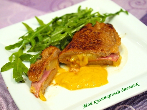 Сэндвичи с ветчиной и зеленым соусом