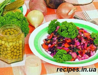 Винегрет с морской капустой