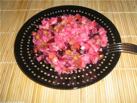 Винегрет с растительным маслом