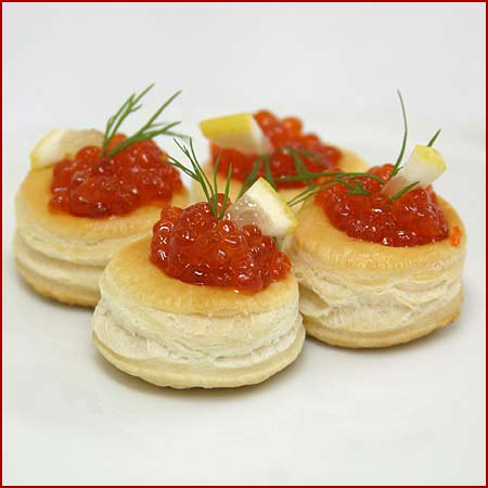 Волованы с икрой