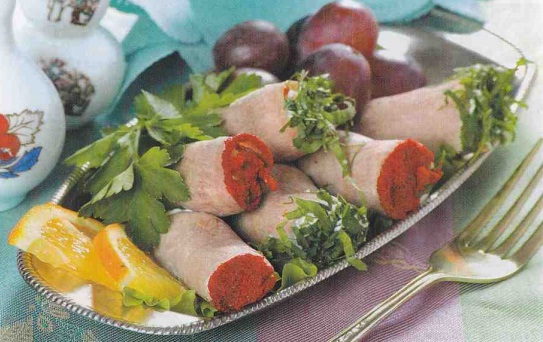 Рулетики из языка по-кавказки