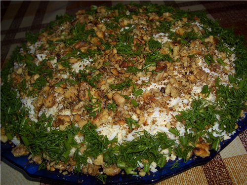 Закуска из копченой рыбы