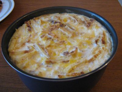 Запеканка из баранины с лапшой