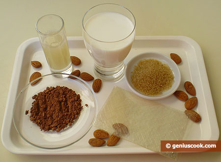 Миндальное желе с лимонной цедрой